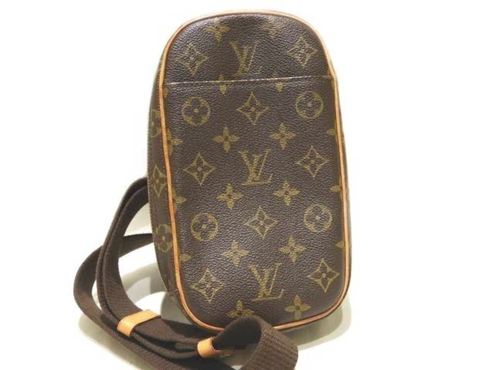 Louis Vuitton Pochette Gange Sling Crossbody Bag Monogram Shoulder Bag Brown
